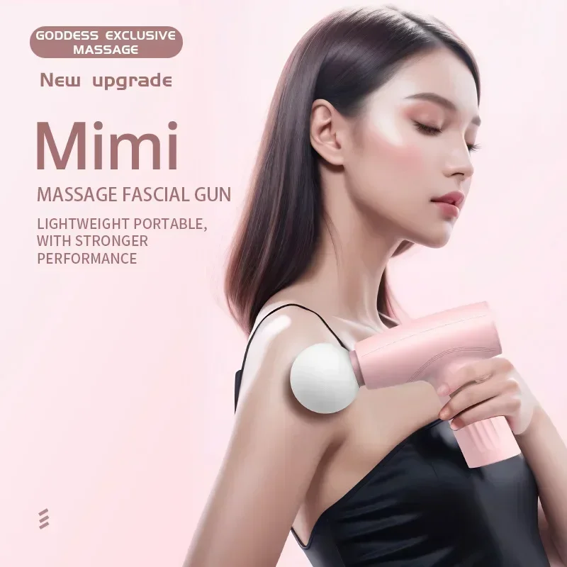 กล้ามเนื้อมินินวดสีชมพูปืนเนื้ - Massage Gun บทวิจารณ์และราคา