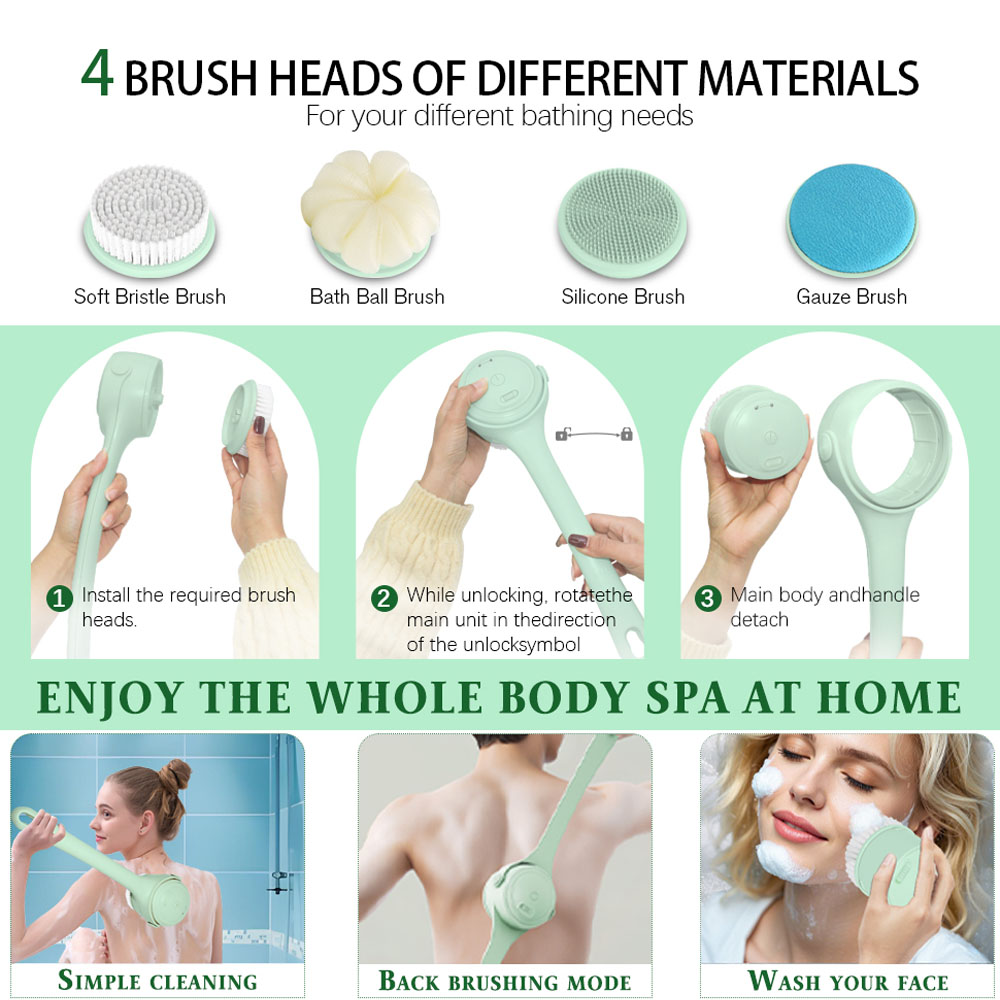 แปรงขัดหลังไฟฟ้าสำหรับอาบน้ำ,  - Bath Salts บทวิจารณ์และราคา