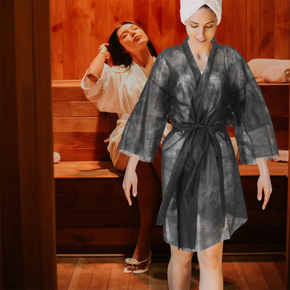 ชุดเสื้อคลุมอาบน้ำแบบใช้แล้วทิ - Spa Towel บทวิจารณ์และราคา