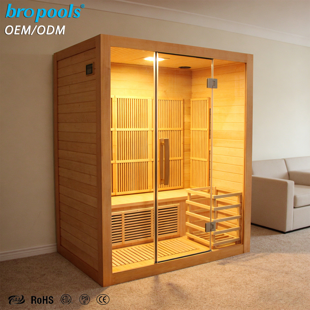 ห้องซาวน่าอินฟราเรดระยะไกลไม้เ - Spa Wellness Gym บทวิจารณ์และราคา