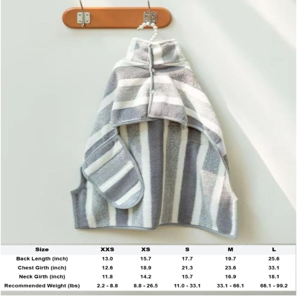 เสื้อคลุมอาบน้ำสำหรับสุนัขแบบใ - Bathrobe บทวิจารณ์และราคา